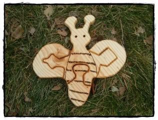 Natural Wooden Bee Puzzle