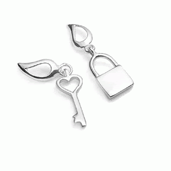 Key and Lock Earring - A0028