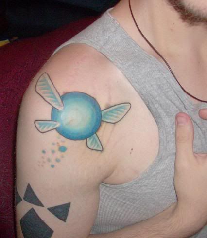 again another Zelda Tattoo. My Zelda Tats are: Shield Emblem (bird with