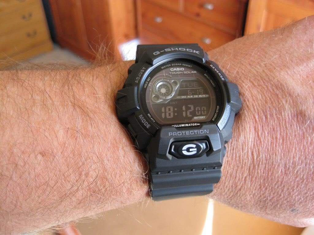 Nothing wrong with a G Shock, I own a couple been wearing this to work ...