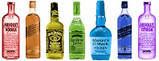 Colored Liquor Bottles Pictures, Images and Photos