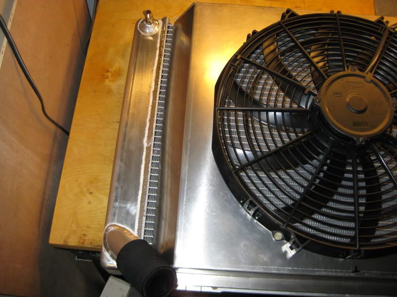 Problem fitting Breeze fan shroud to FF radiator Factory Five Racing