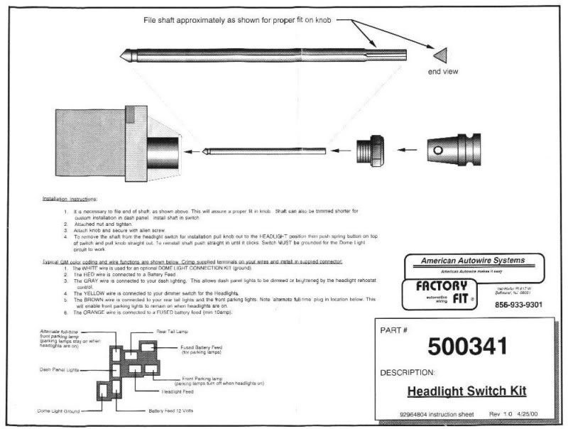 Ffr Headlight Switch Wiring Diagram