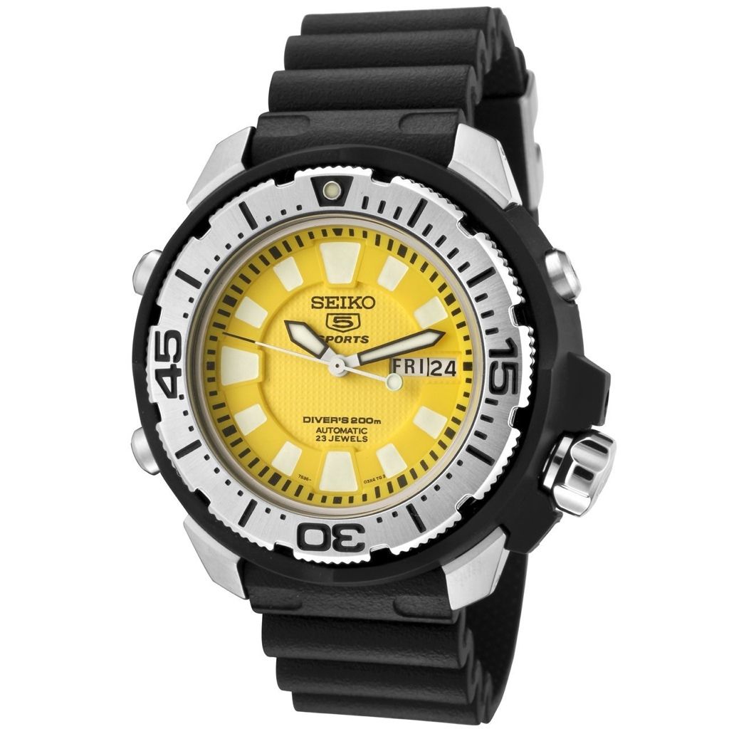 seiko yellow dial chronograph