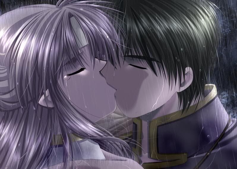 anime couples crying. Anime crying kiss Image