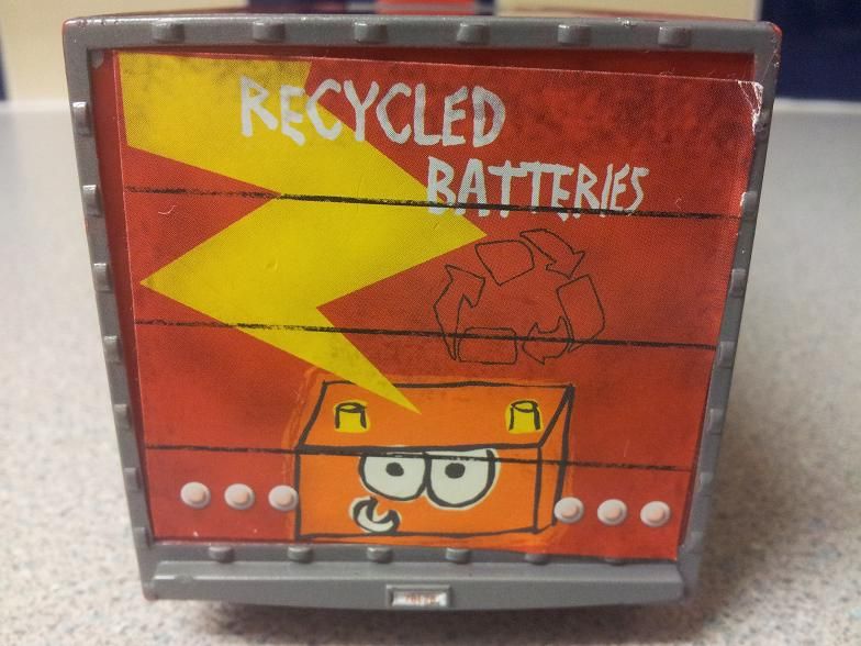 disney cars jerry recycled batteries hauler