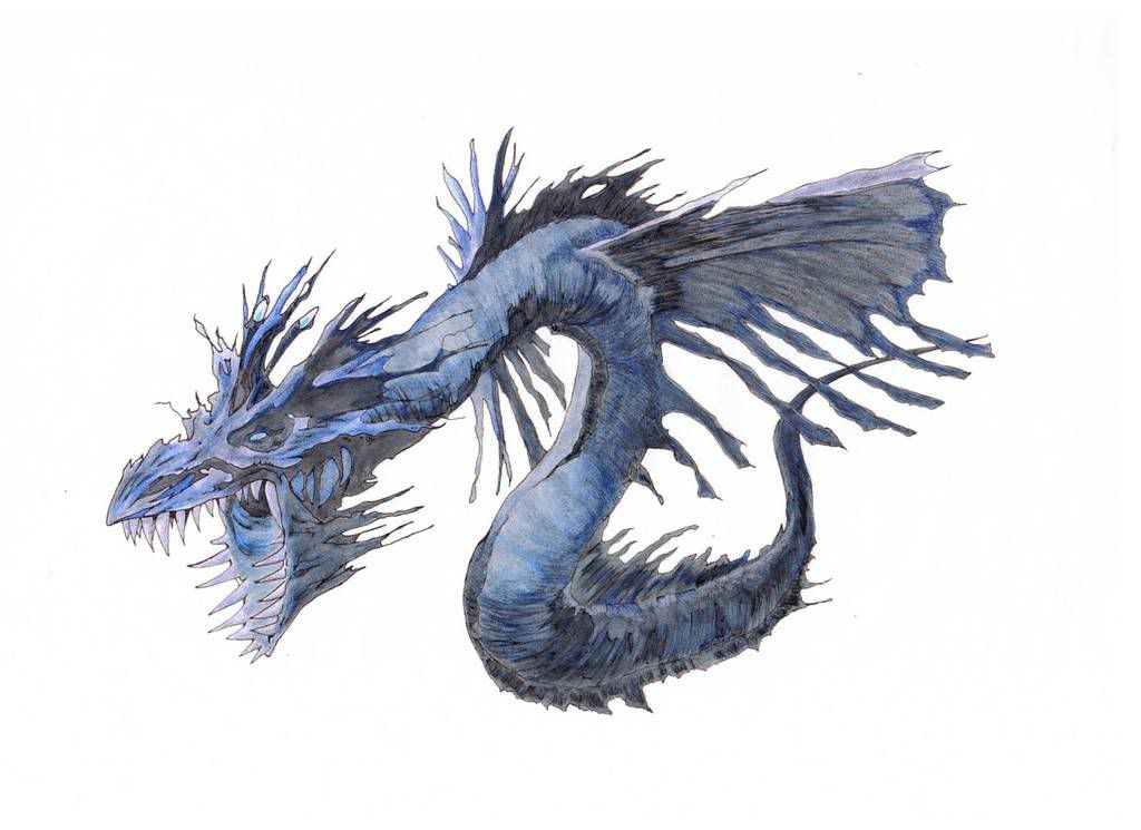 Dragon Tattoo Design. dragon tattoo. Cool Blue Dragon Tattoo Design