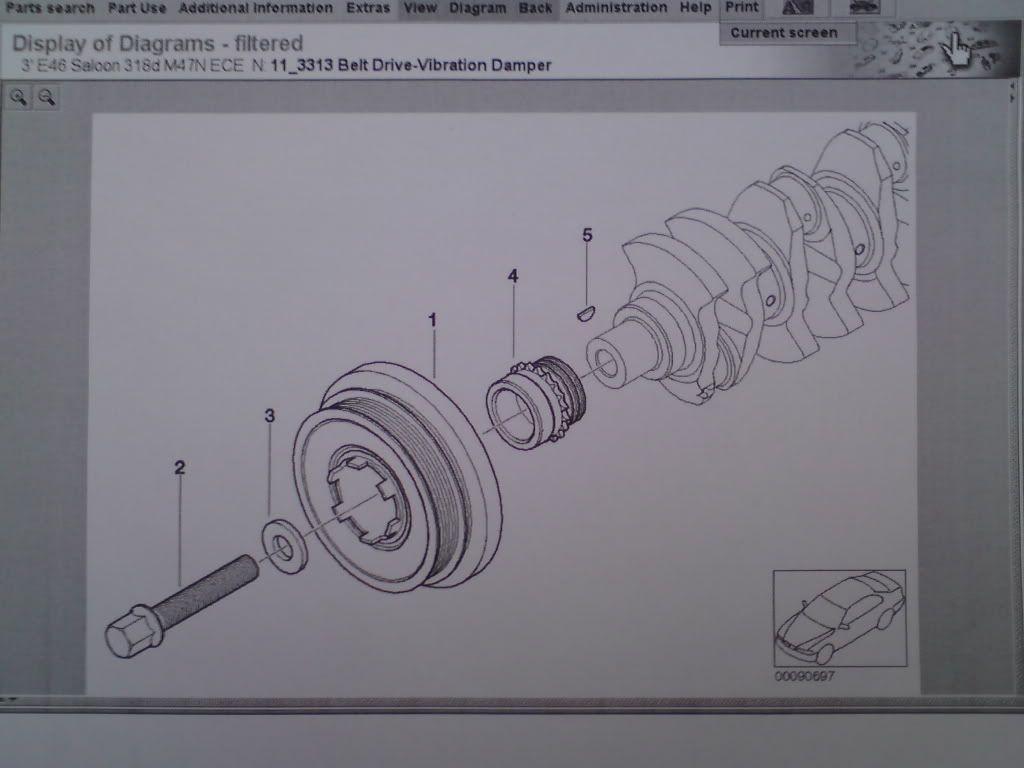 Bmw 320d crank pulley removal #2