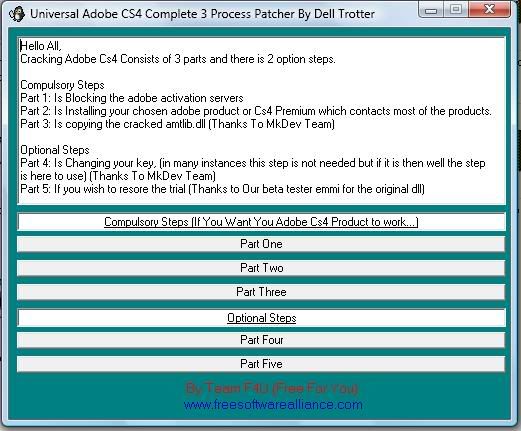 Universal Adobe Cs4 Complete Patcher By Dell T preview 0