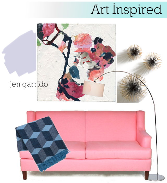 jen garrido painting inspired living room