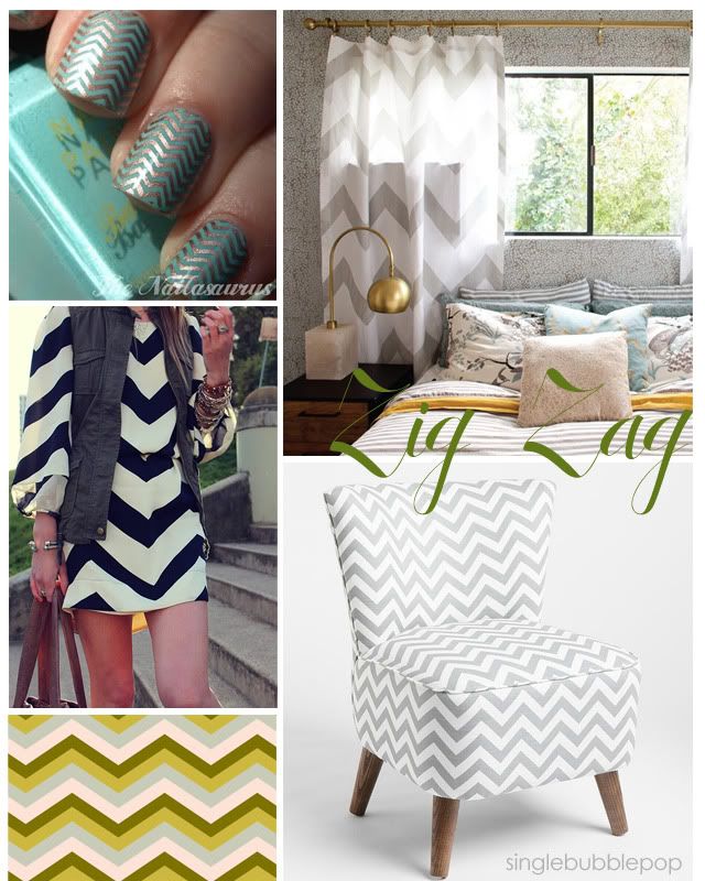 zig zag pattern fashion home decor