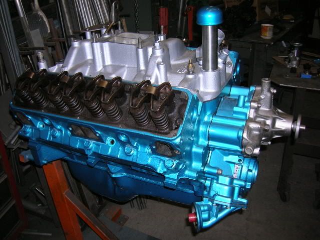blue engine paint