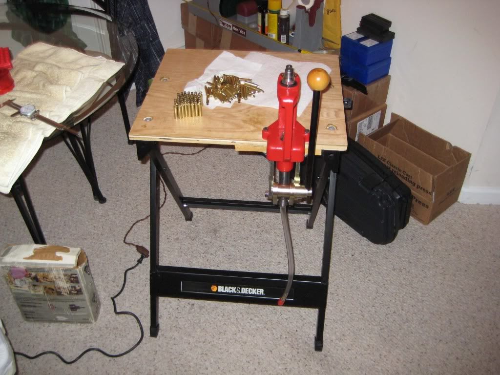 portable reloading table