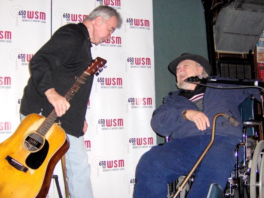 John Prine and Mac Wiseman LIVE on stage at the Station Inn Dec 2007