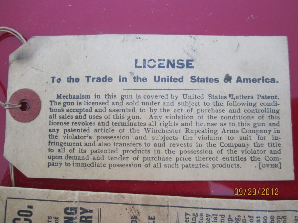 Winchester card..What is this for sure. Shotgun Forum