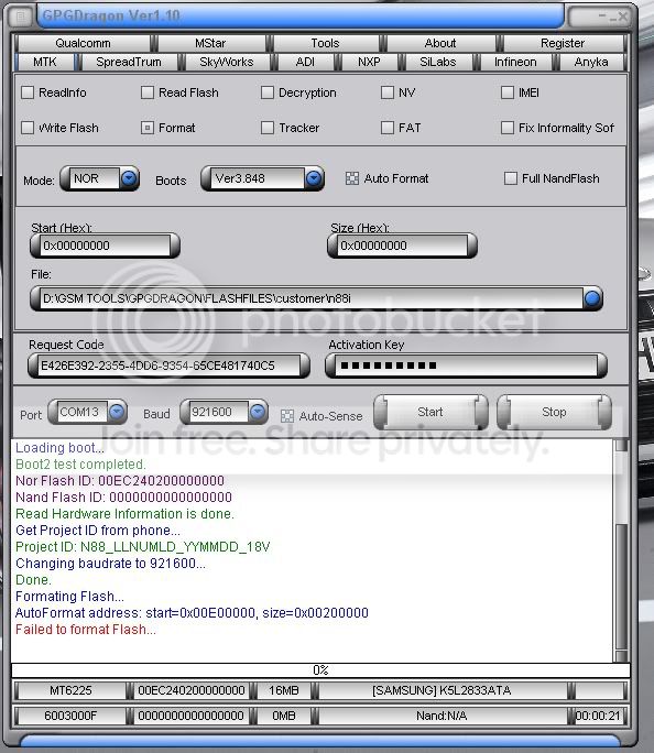 MT6225 failed to format - GSM-Forum