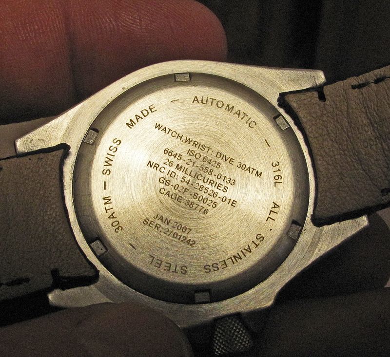 GSAR - "engravings" on back wear too easily - How To Get The Back Of A Watch Back On