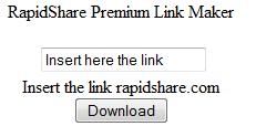 Rapidshare Premium Link Maker Script Rapidshare Premium Link Maker Script