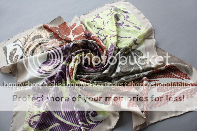 New Elegant Handmade 100% Silk Scarf JSFCRE 64  