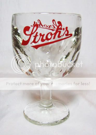 VINTAGE STROHS BEER GLASS GOBLETT STEIN  